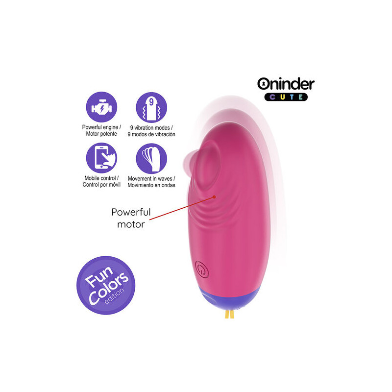 ONINDER CUTE - LOVE PLEASURE HUEVO VIBRO-WAVE TAPPING SILICONA - APP MUNDIAL GRATUITA