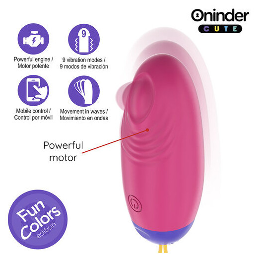 ONINDER CUTE - LOVE PLEASURE HUEVO VIBRO-WAVE TAPPING SILICONA - APP MUNDIAL GRATUITA