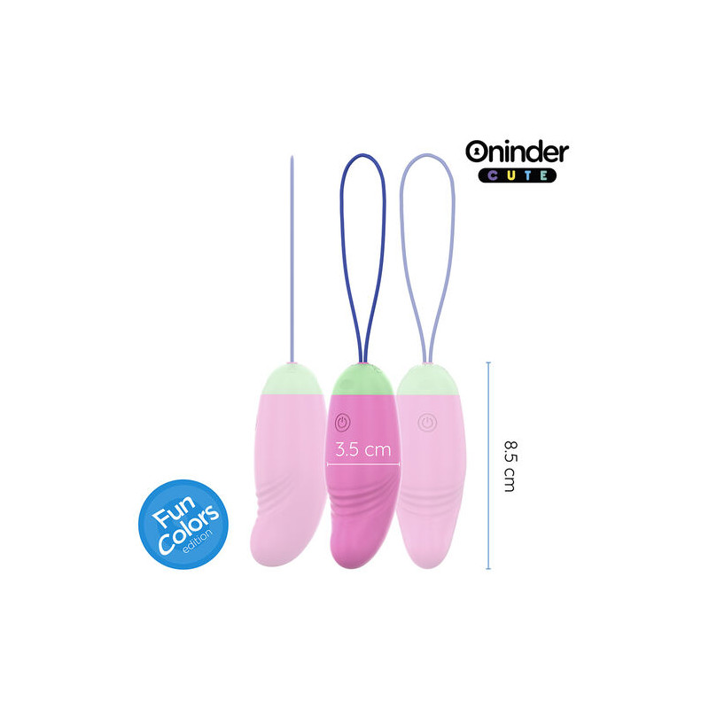ONINDER CUTE - LOVE PLEASURE HUEVO VIBRO-ROTADOR 360 SILICONA - APP MUNDIAL GRATUITA