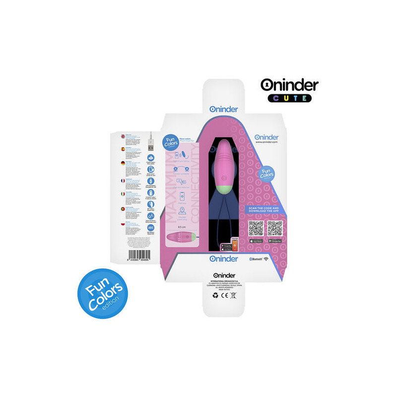 ONINDER CUTE - LOVE PLEASURE HUEVO VIBRO-ROTADOR 360 SILICONA - APP MUNDIAL GRATUITA