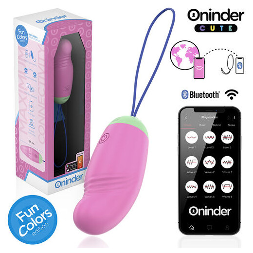 ONINDER CUTE - LOVE PLEASURE HUEVO VIBRO-ROTADOR 360 SILICONA - APP MUNDIAL GRATUITA