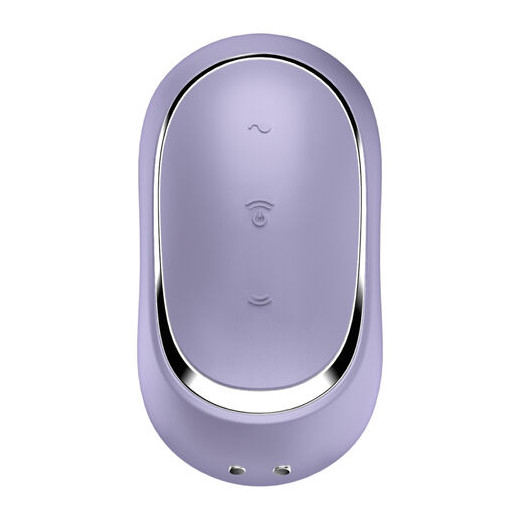 SATISFYER - PRO TO GO 2 ESTIMULADOR Y VIBRADOR DOBLE VIOLETA