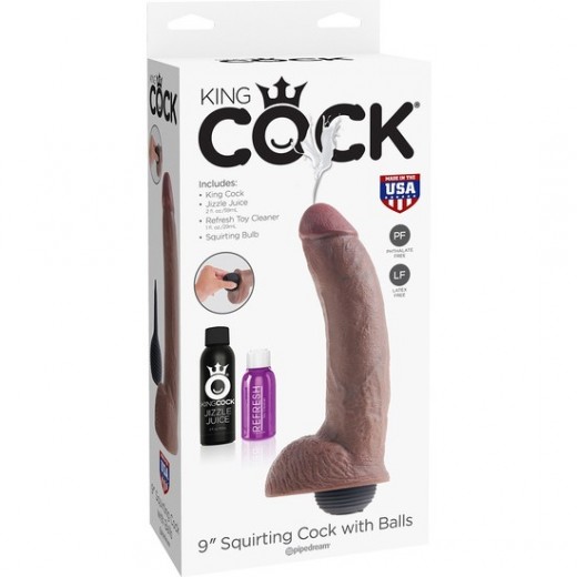 KING COCK SQUIRTING COCK - MARRÓN 9 - Sexplace.es