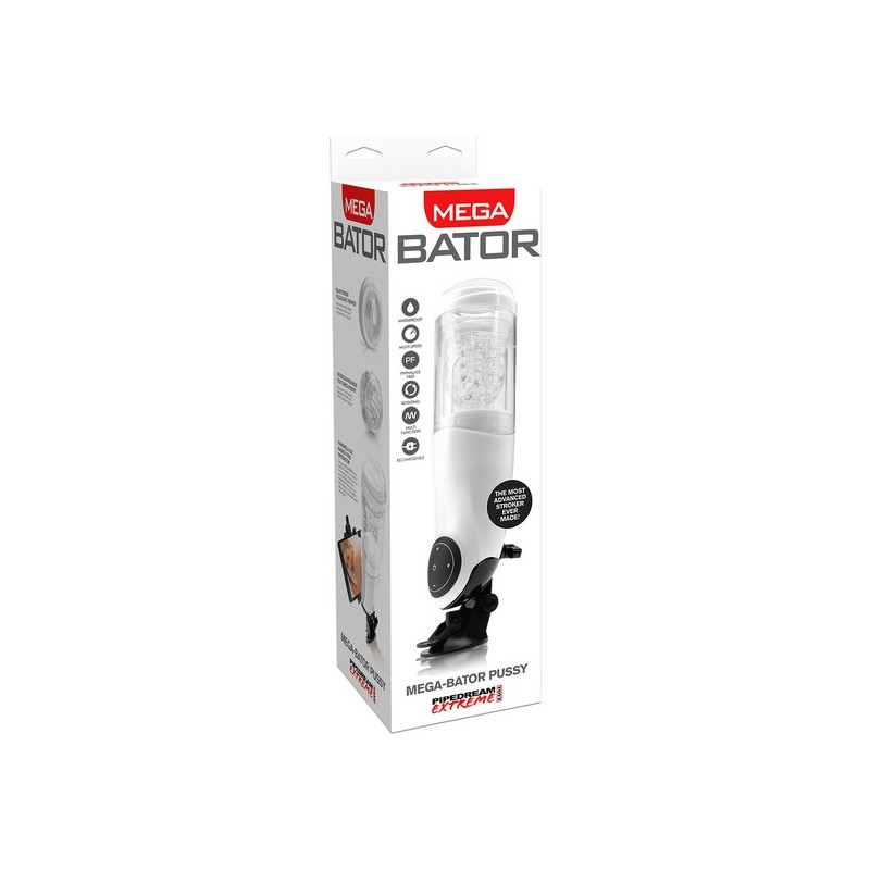 PDX Mega Bator Usb Masculino Vagina Blanco - Sex Place con Pipedream