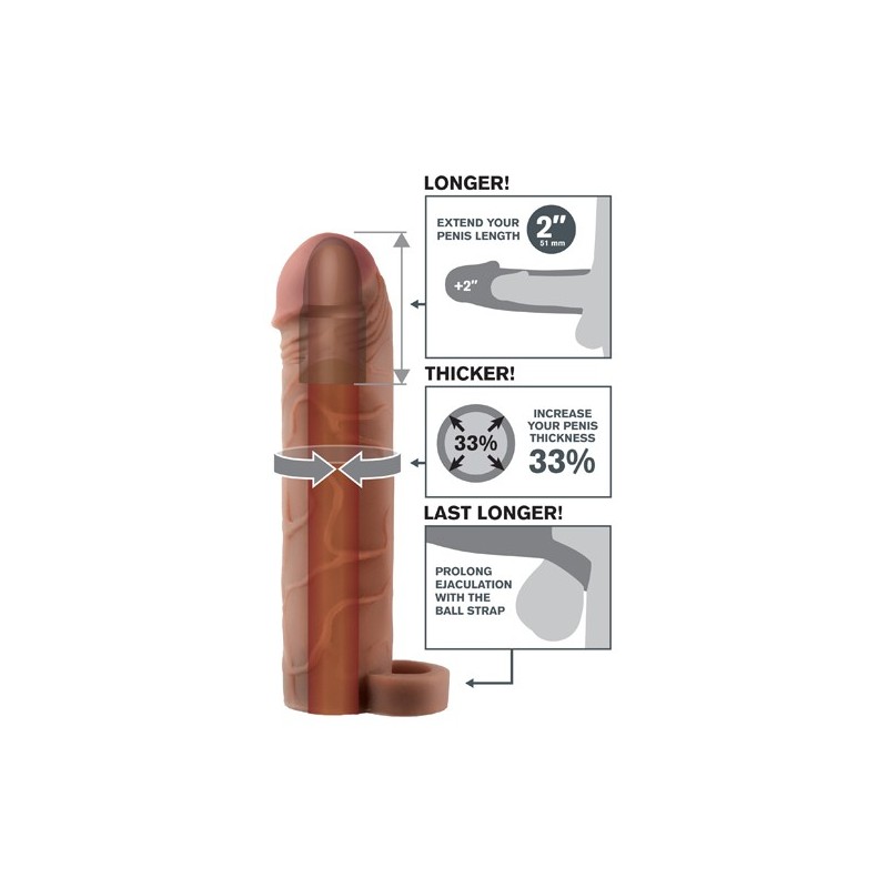 PERFECT 2 EXTENSION PARA EL PENE MARRON