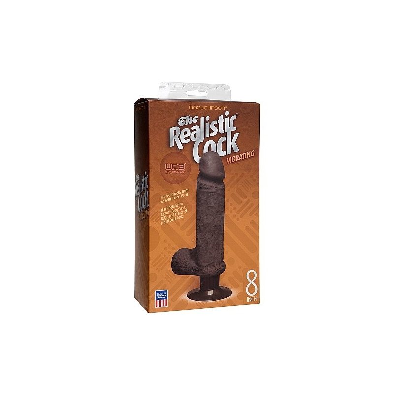 THE REALISTIC COCK UR3 PENE REALISTICO CON VIBRADOR 20 CM NEGRO