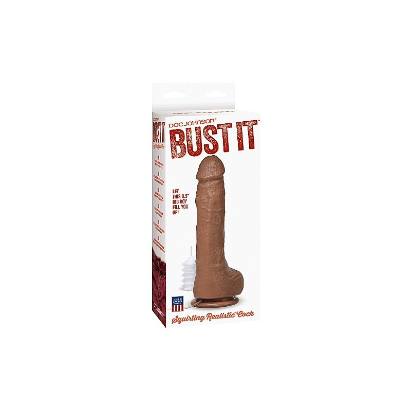 PENE REALISTICO EYACULADOR MARRON