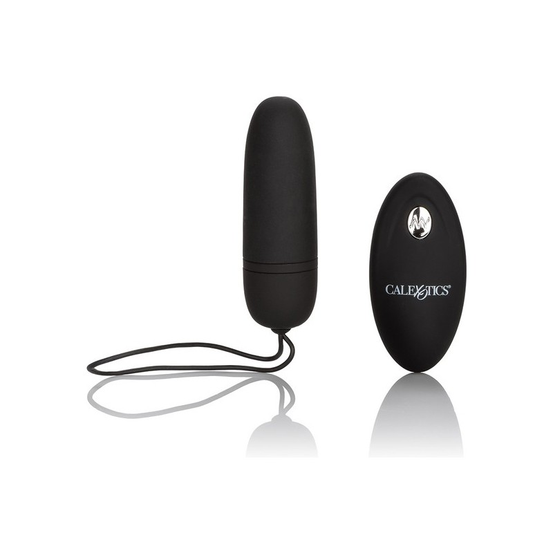 HUEVO VIBRADOR DE SILICONA CON MANDO NEGRO