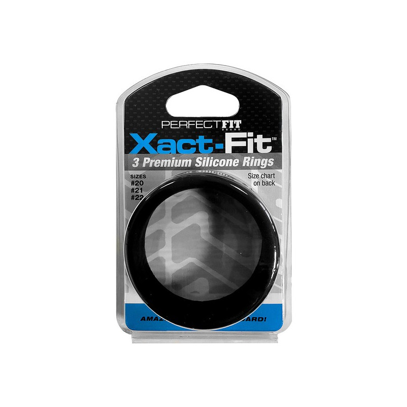 XACT FIT KIT 3 ANILLOS DE SILICONA 5 CM 53 CM Y 55 CM