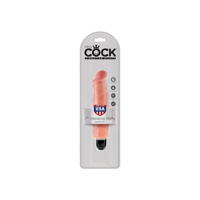 KING COCK 7 VIBRADOR STIFFY FLESH