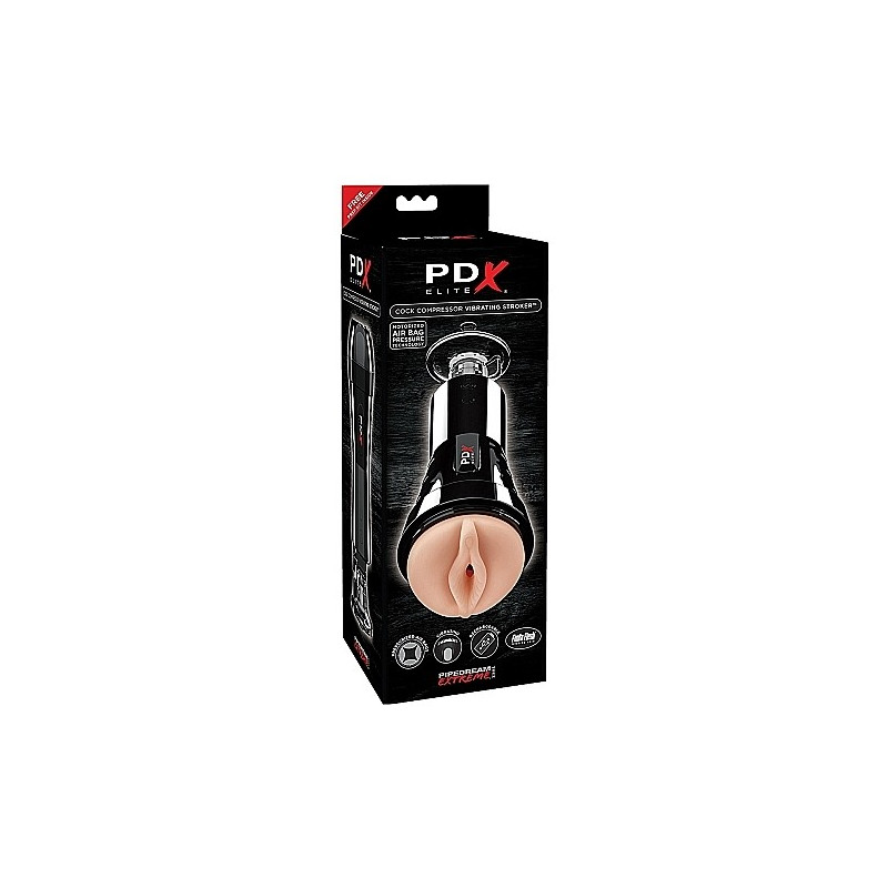 PDX COCK COMPRESSOR MASTURBADOR CON VIBRACIoN VAGINA