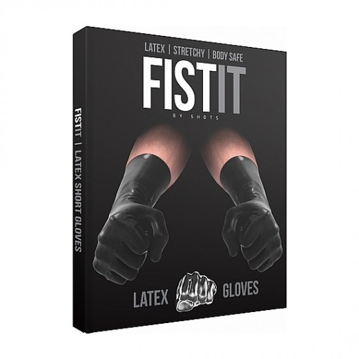 GUANTES CORTOS DE LaTEX NEGRO