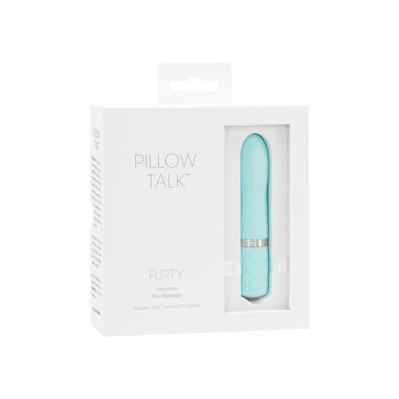 FLIRTY VIBRADOR CON CRISTAL TURQUESA