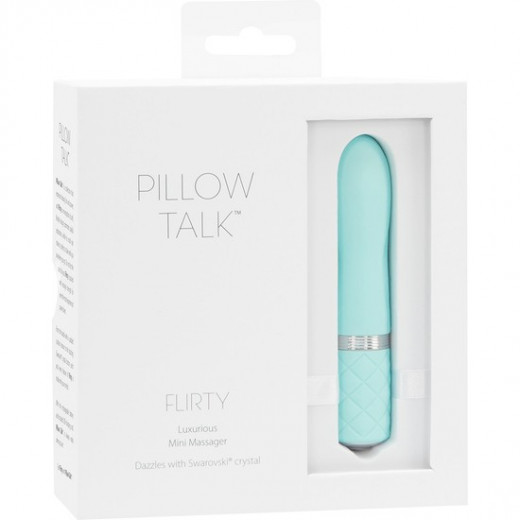 FLIRTY VIBRADOR CON CRISTAL TURQUESA