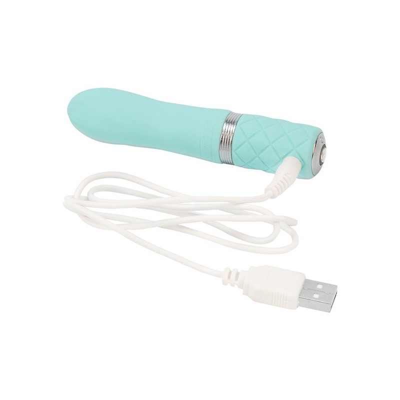 FLIRTY VIBRADOR CON CRISTAL TURQUESA